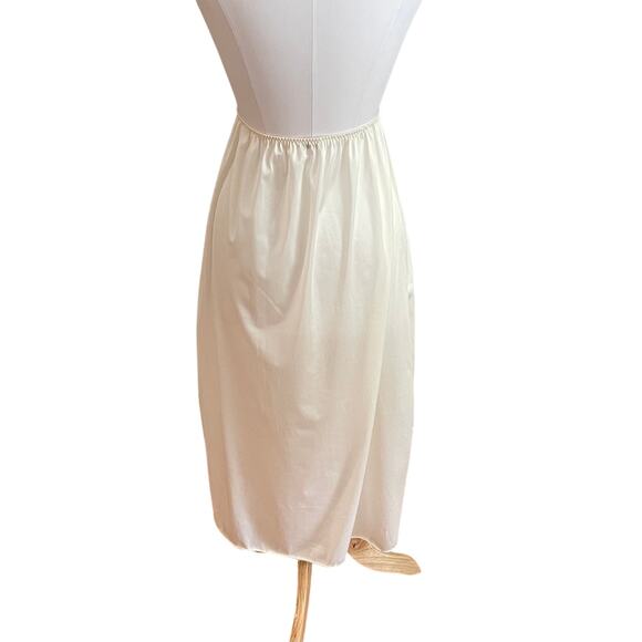Vintage Vanity Fair Ivory Satin Slip Skirt, 11-717, Size XL - Picture 3 of 10